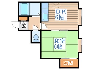 セピア八軒Aの物件間取画像